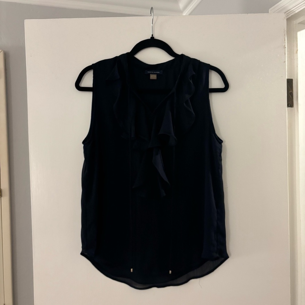 Tommy Hilfiger Navy/Black Sleeveless Blouse